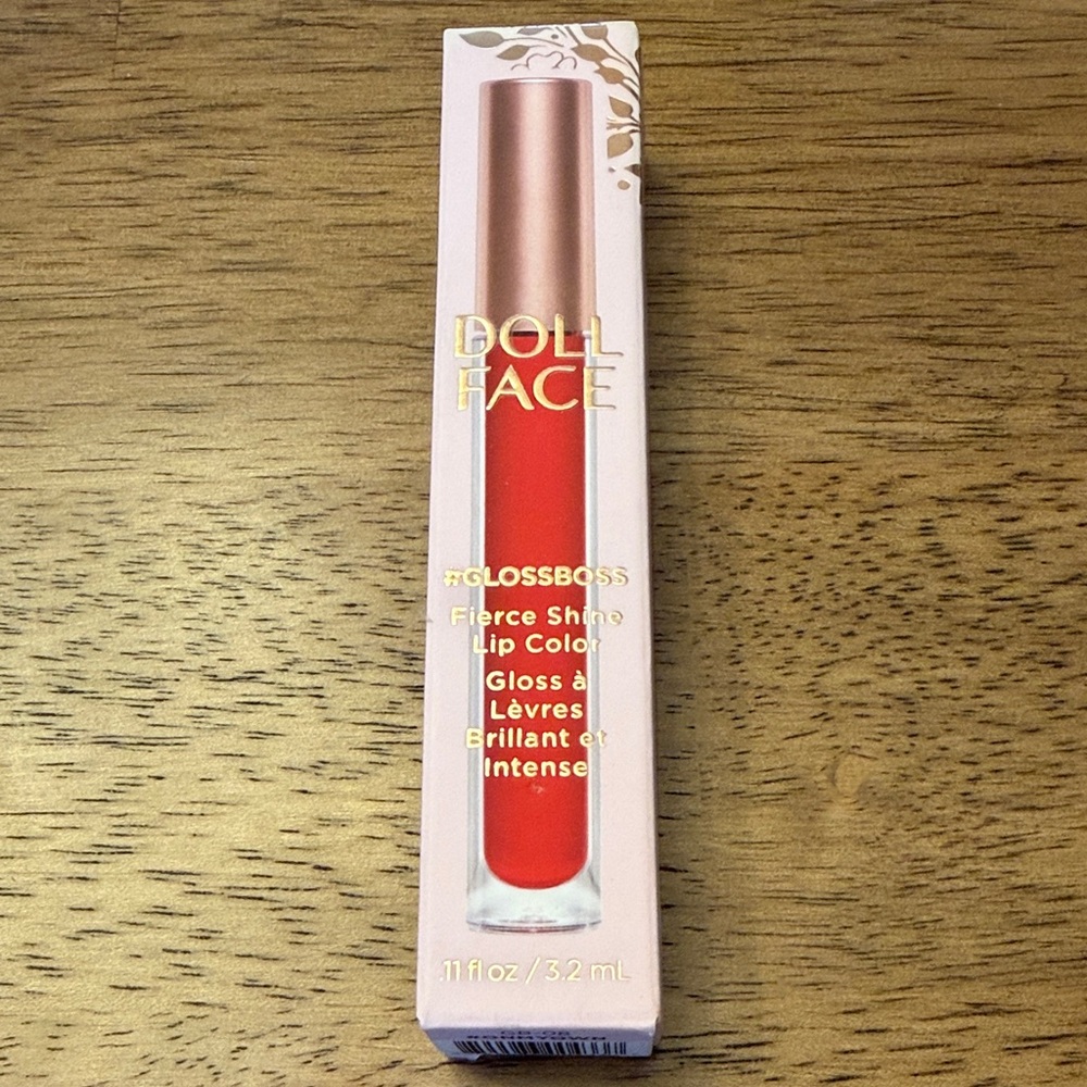 Dollface Fierce Shine Lip Color - Gloss Boss Red GB-08 On My Own